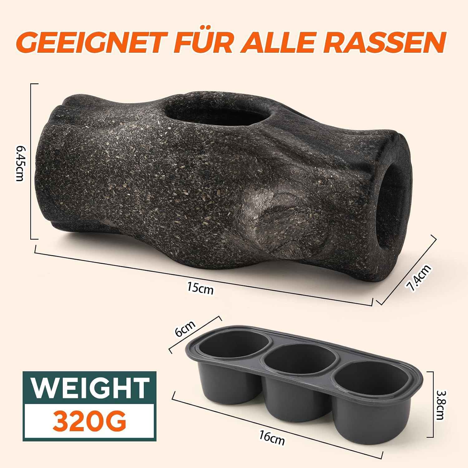 Thumbnail 5 de AUSCAT Freezebone interaktives Hundespielzeug zum Befüllen & Einfrieren (Baumstumpf-Form)