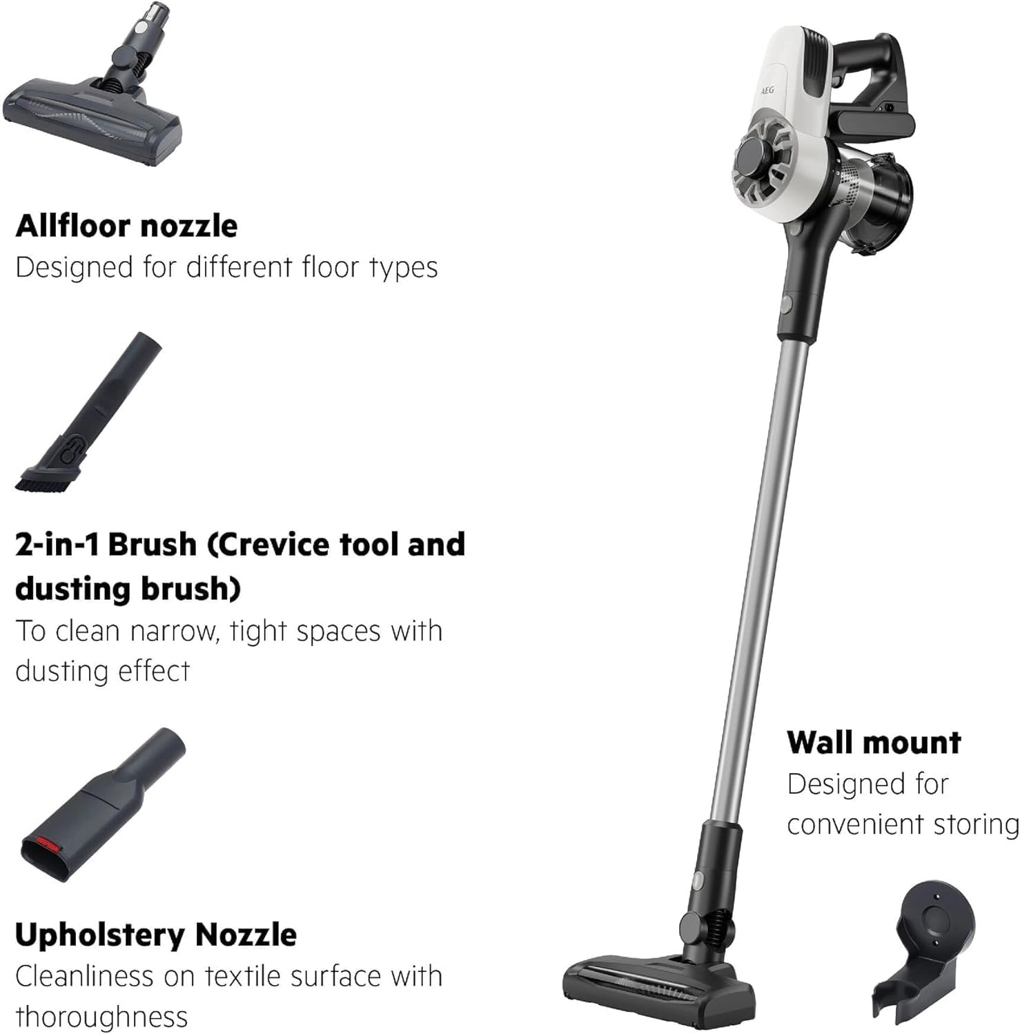 Thumbnail 1 de AEG 3000 AP31CB18IW Cordless Vacuum