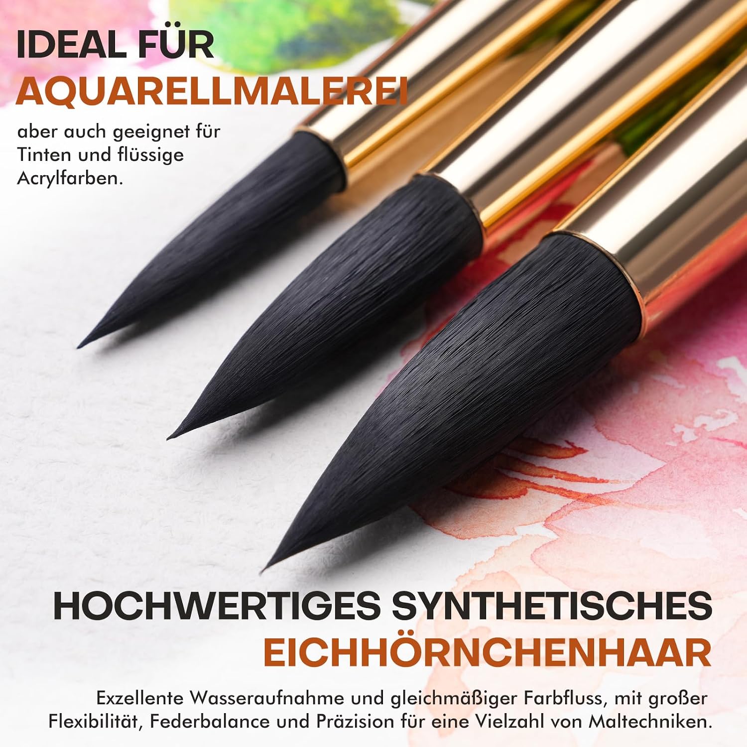 Detalle 1 de Aquarellpinsel Set 10-teilig für Aquarell