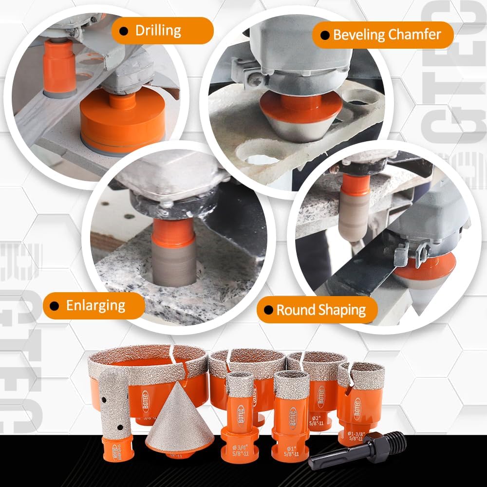 Thumbnail 3 de Tile Hole Saw Kit 9PCS