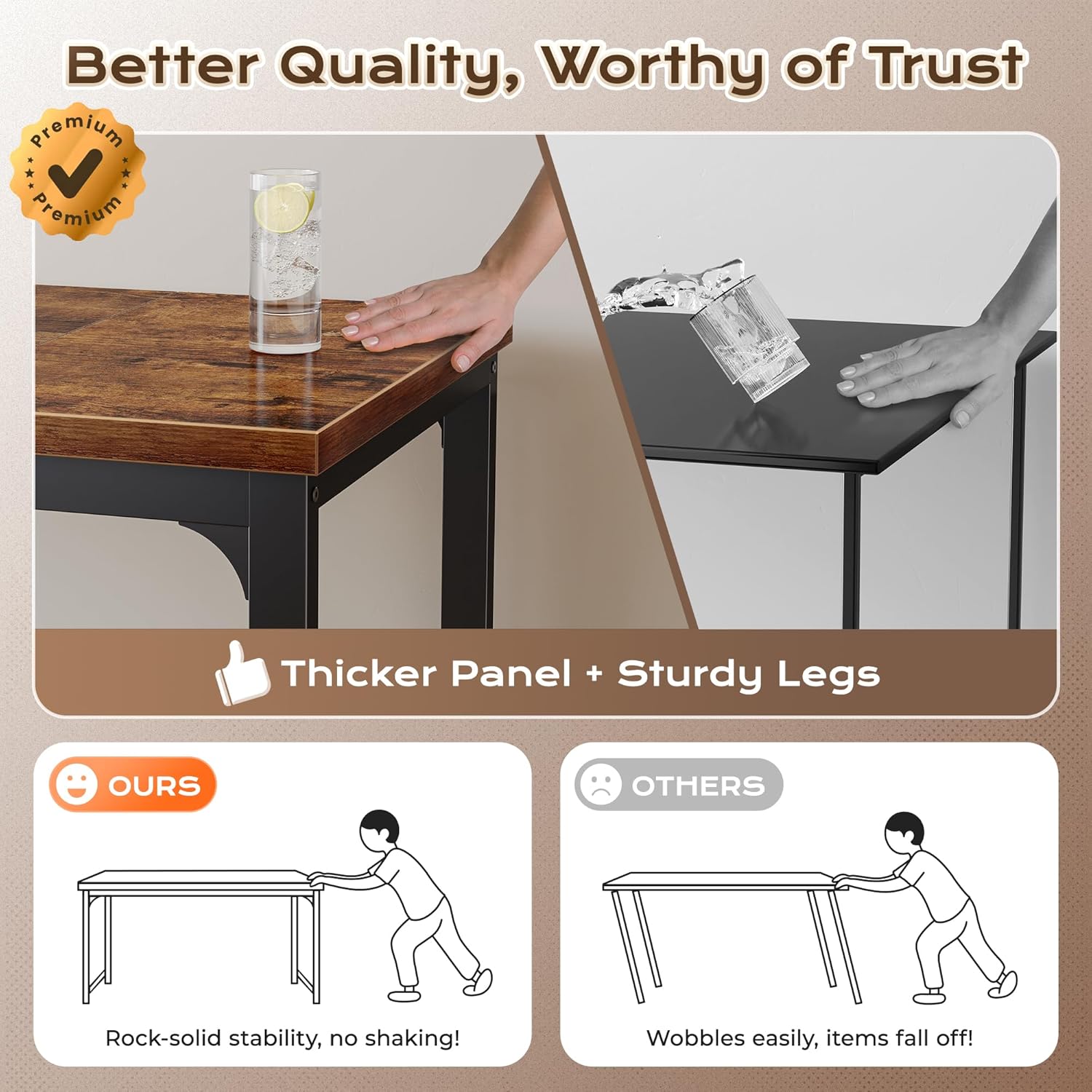Thumbnail 5 de Huuger 63 x 24 Inch Desk with USB-C Outlet