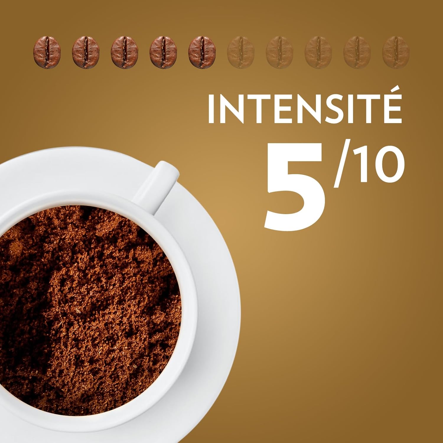 Detalle de Lavazza Café Moulu Qualità Oro 100 % Arabica – Esprit italien, Intensité 5, 2x250 g