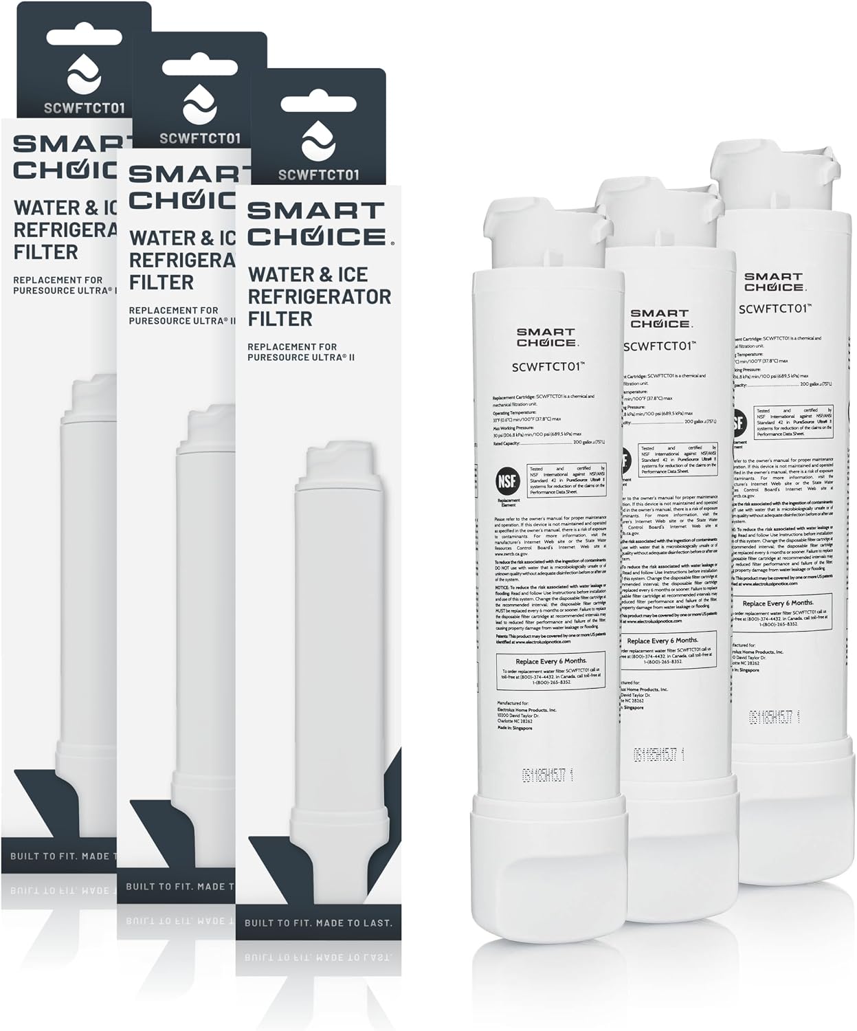 Detalle de Smart Choice Refrigerator Water and Ice Filter SCWFTCTO1