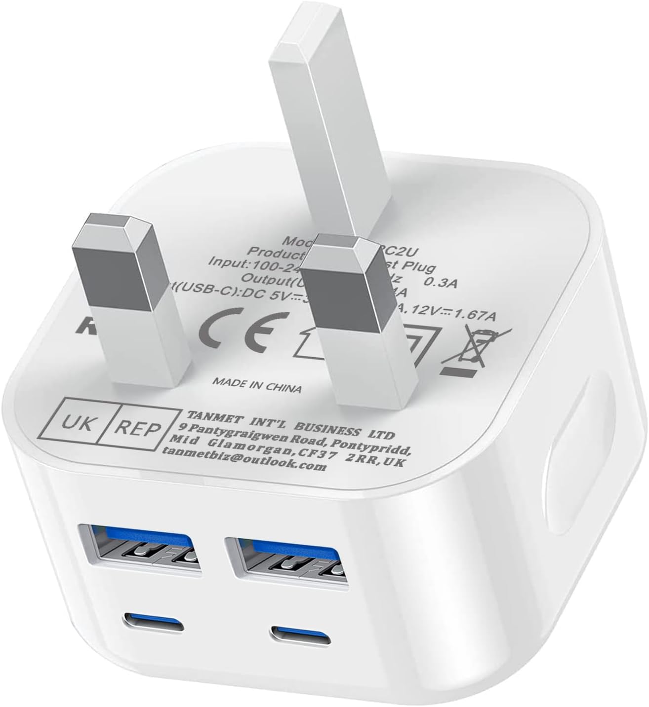 Thumbnail 6 de TEYASI USB Plug UK | 2-Pack 5W USB Charger Plugs with Smart IC (UK Colour) for iPhone, iPad and More