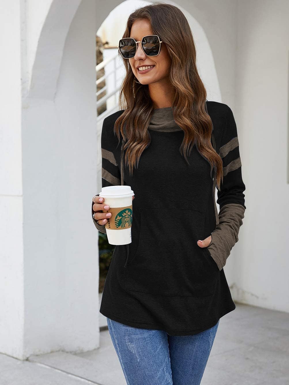 Thumbnail 1 de iChunhua Women's Hoodie with Thumb Holes