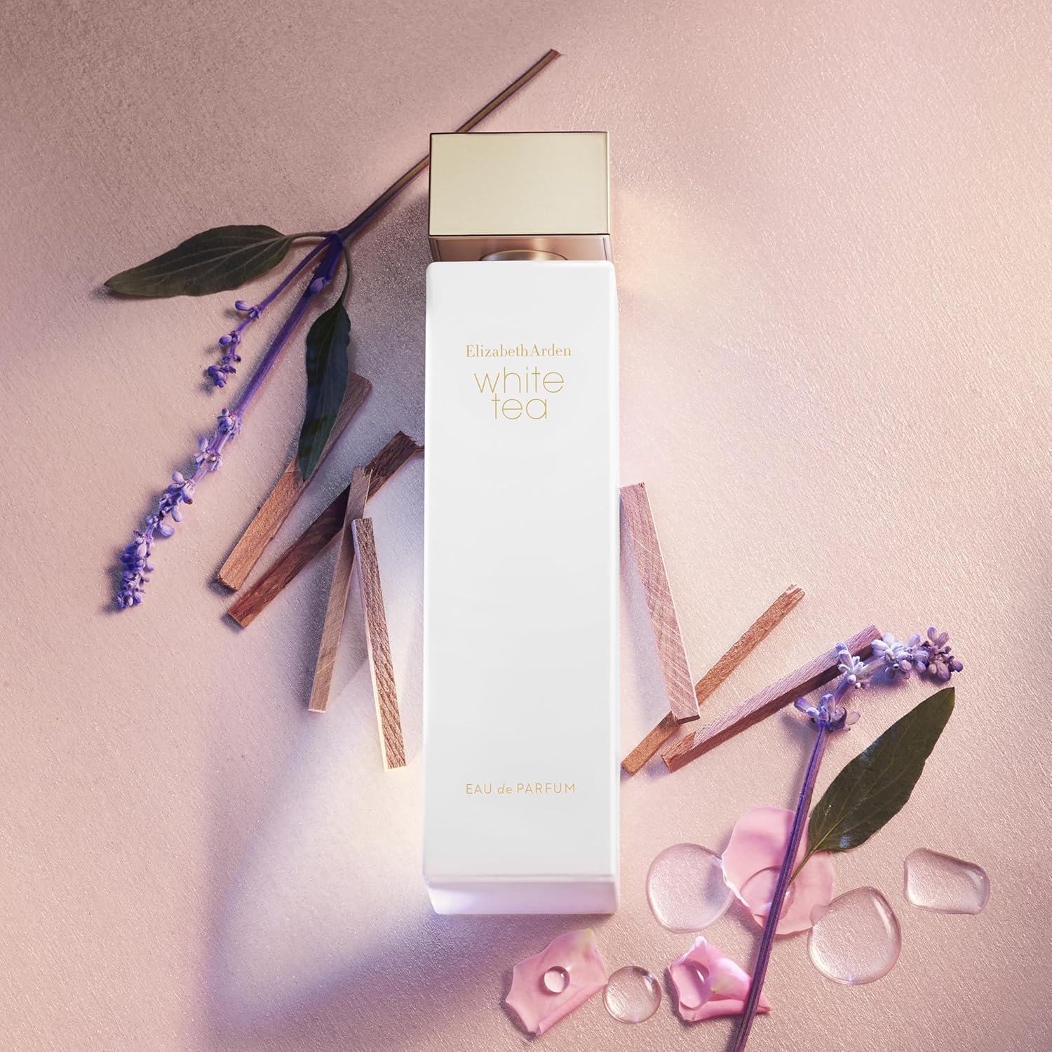 Detalle de Elizabeth Arden White Tea Eau de Parfum (100 ml) – floraler Duft mit weißem Tee & Meeresbrise
