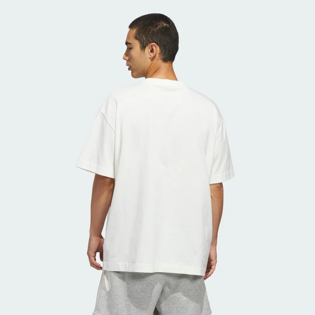 Detalle de Camiseta de baloncesto adidas Blanca