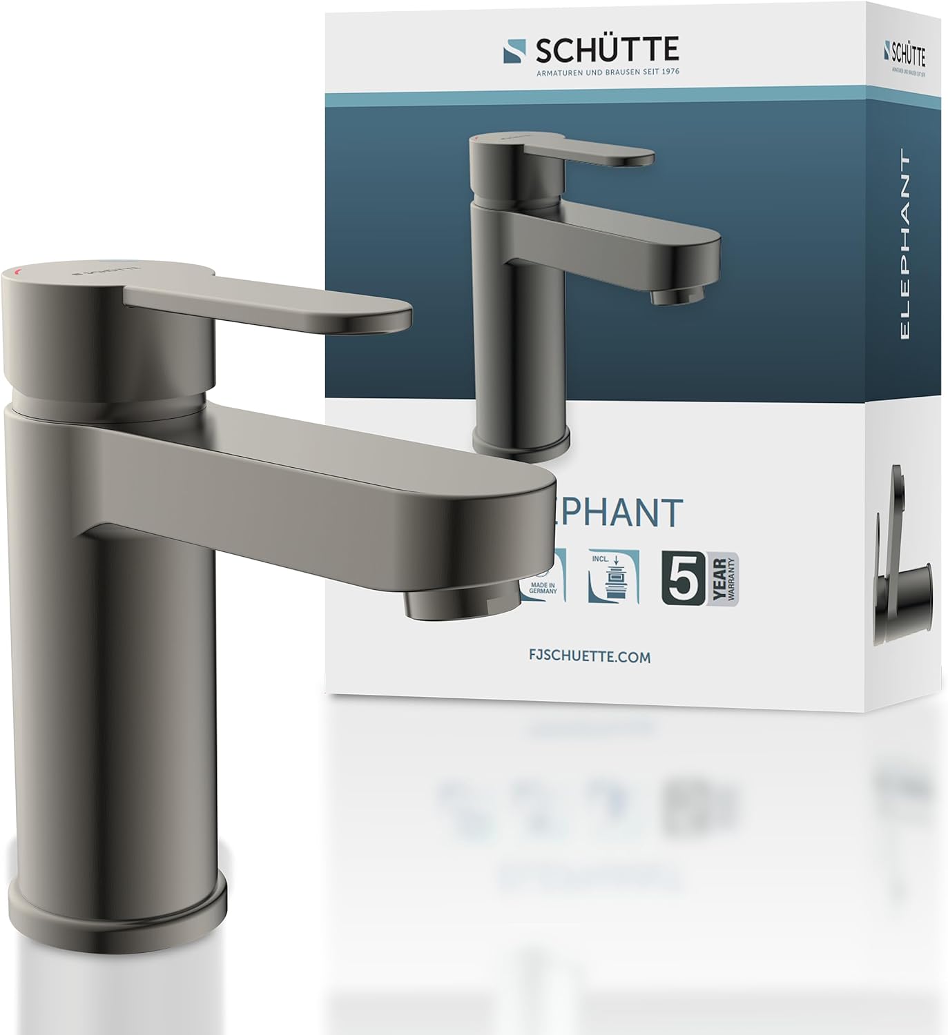 Thumbnail 6 de Schütte Elephant 34216 – Mitigeur de lavabo noir mat au design élégant