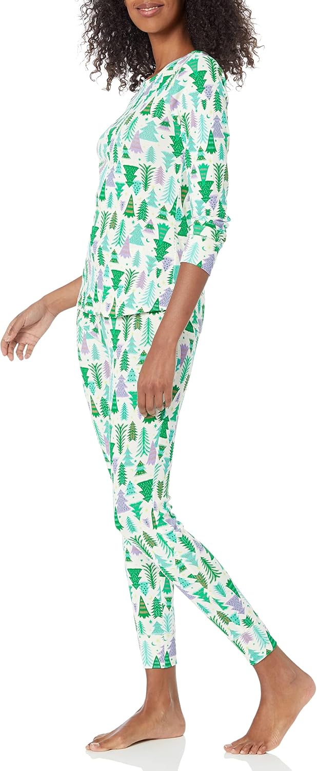 Thumbnail 6 de Amazon Essentials Women's Snug-Fit Cotton Sleepwear Pyjama Set (Available in Plus Size)
