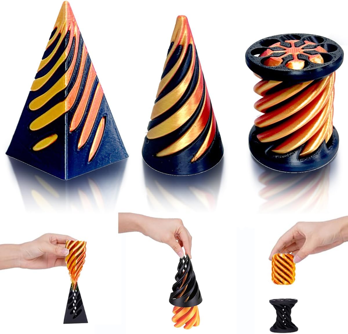 Thumbnail 6 de Impossible Cone 3PCS spiral fidget toy