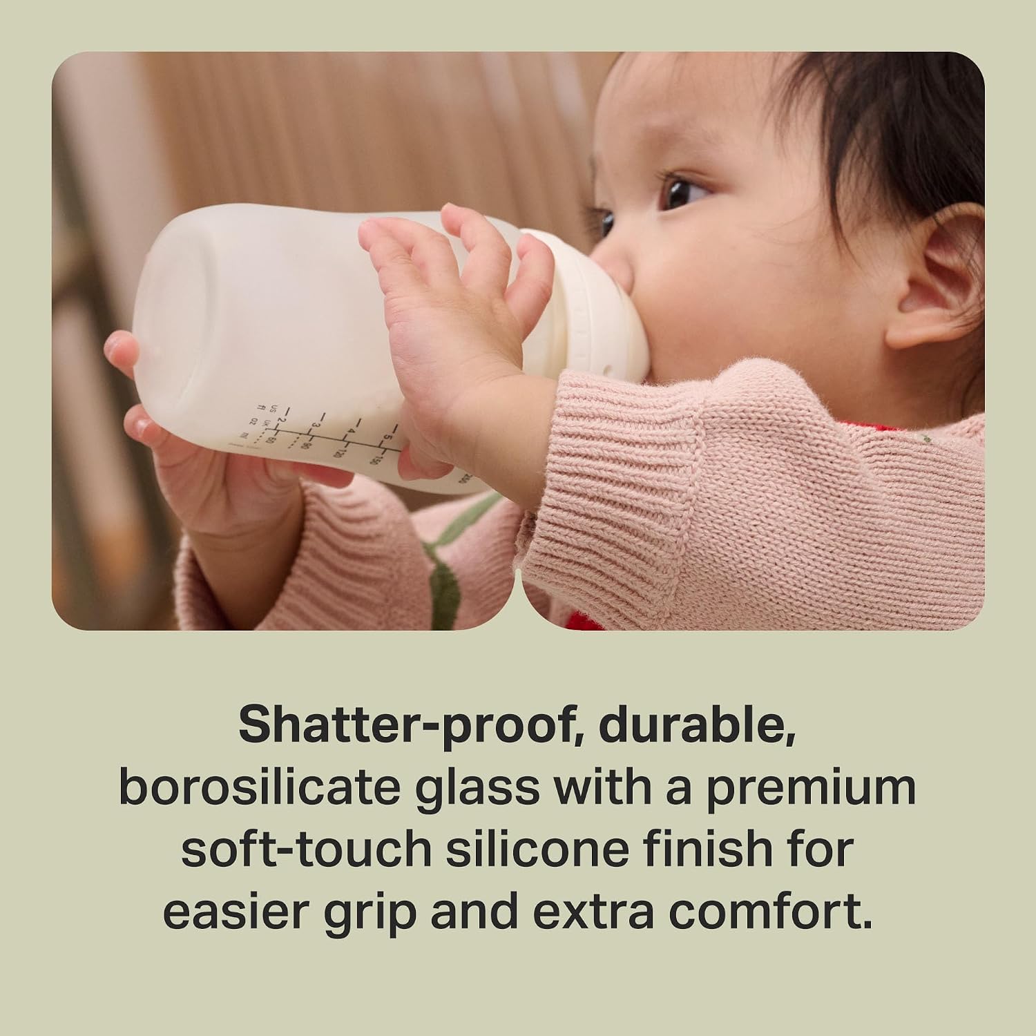 Thumbnail 2 de Tommee Tippee Biberons en verre enveloppés de silicone Natural Start, 150 ml – Lot de 2
