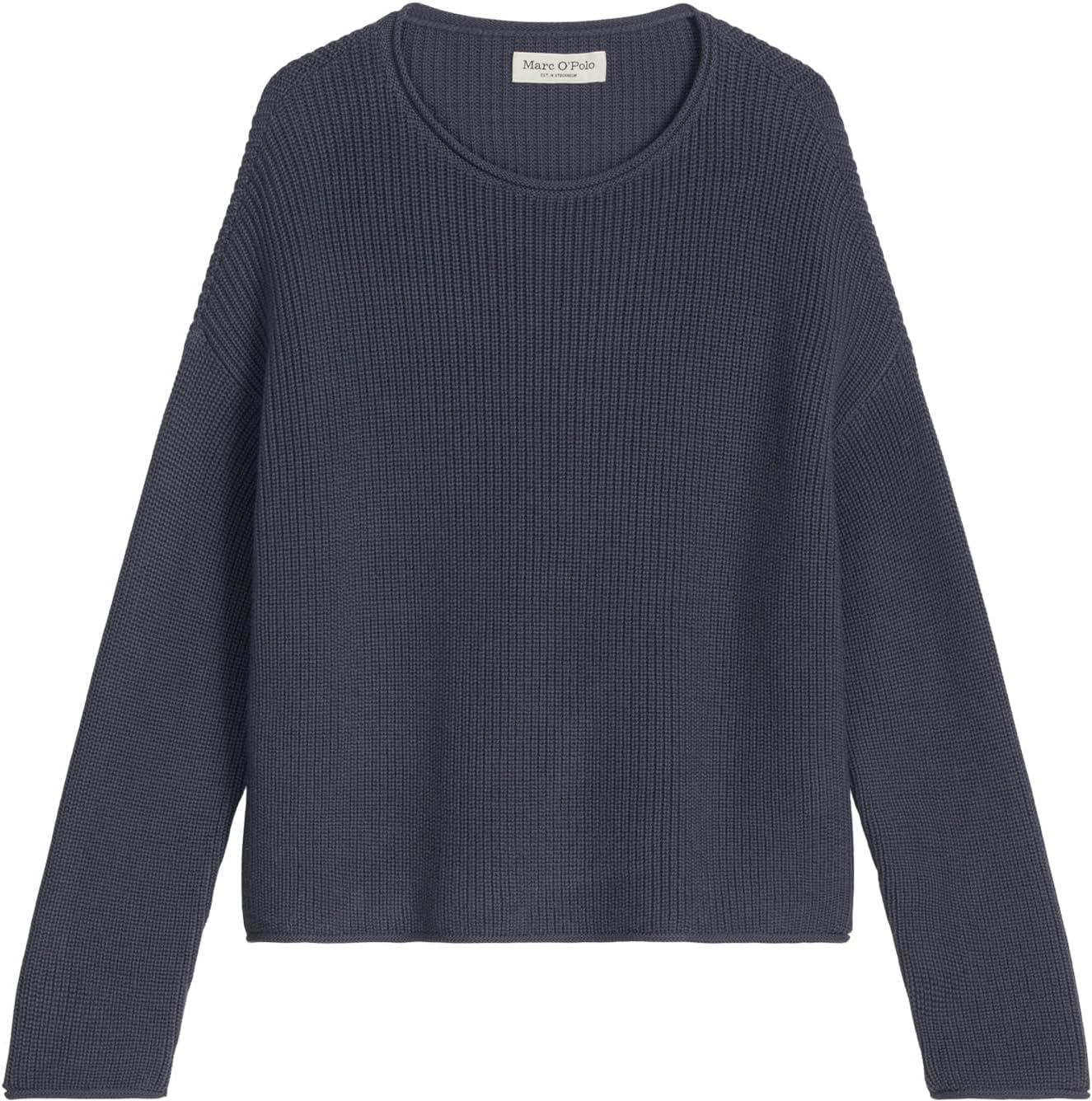 Detalle de Marc O'Polo Damen Pullover 602605960171 – klassischer Alltagspulli