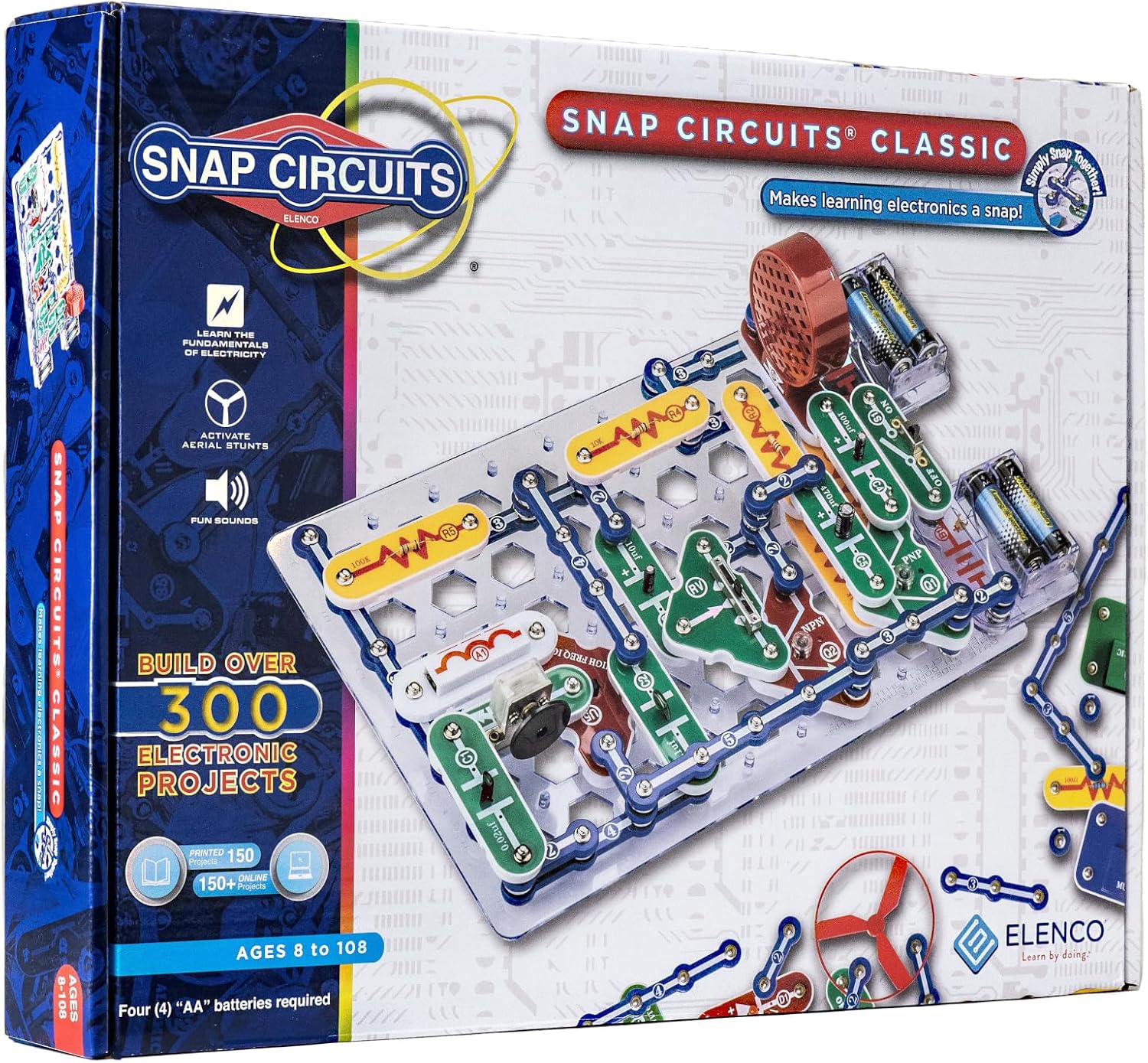 Detalle 2 de Snap Circuits Classic SC-300 electronics kit — 300 projects 🧩