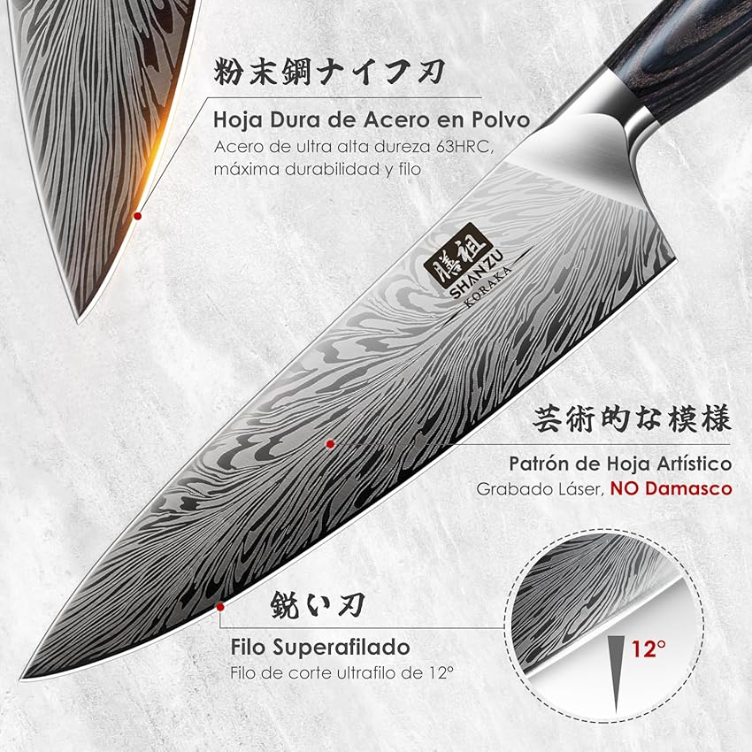 Thumbnail 2 de SHAN ZU Set 3 piezas cuchillo 20 cm
