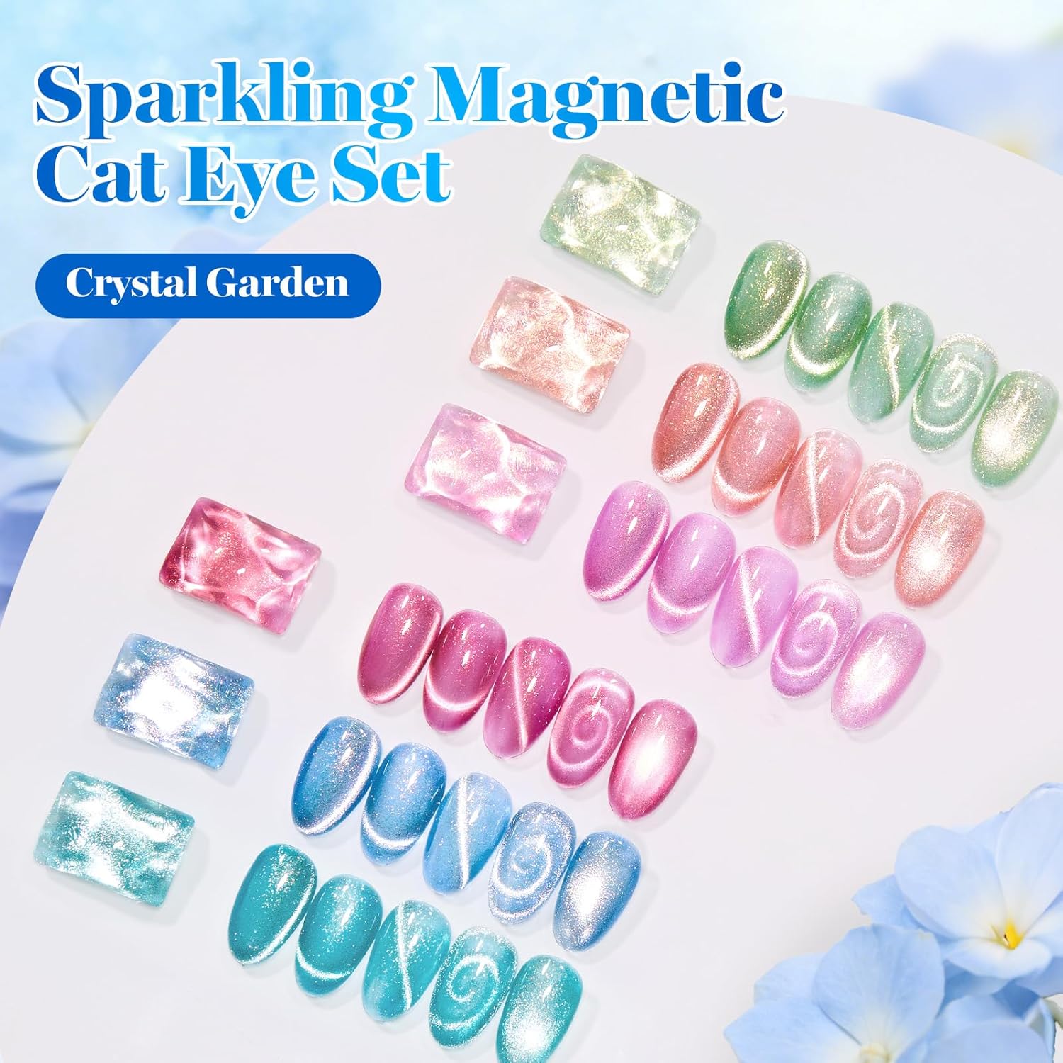 Thumbnail 5 de Beetles Crystal Garden Cat Eye Gel Nail Polish Set — 6 Colors, 15ml Each