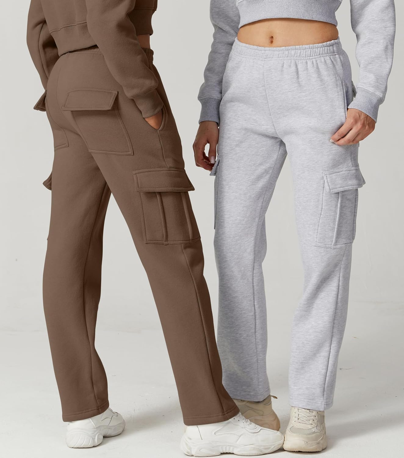 Thumbnail 6 de QINSEN Fleece Cargo Sweatpants, 31-Inch Inseam