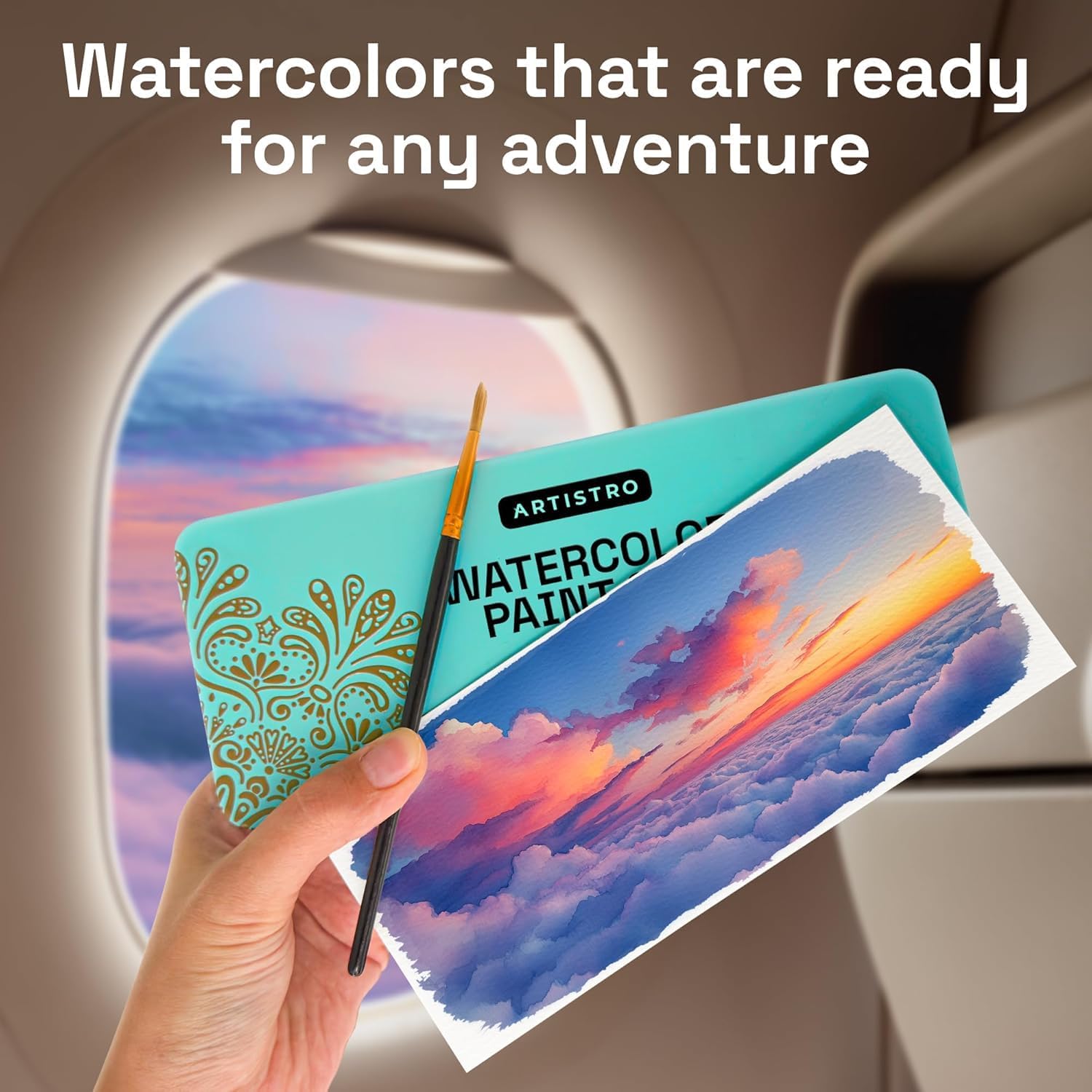 Thumbnail 4 de ARTISTRO Watercolour Paint Set with metallics 🎨