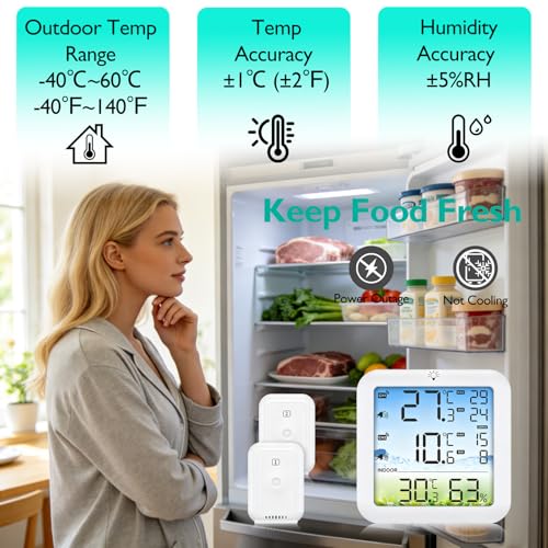 Thumbnail 2 de LUM9EX8 Wireless Fridge Freezer Thermometer with Alarm and Dual Sensors