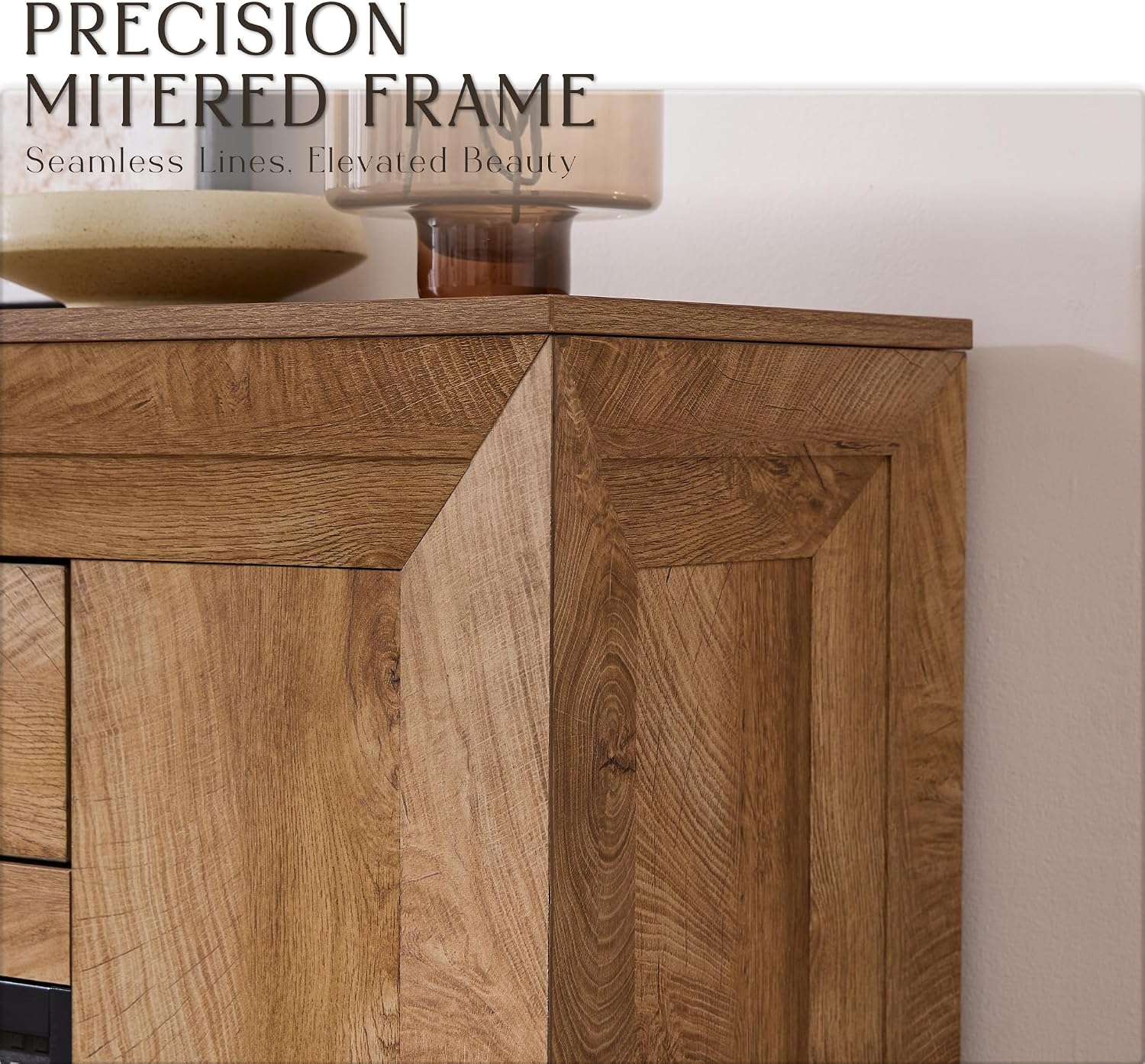 Thumbnail 3 de ACCOHOHO LM156-60FP36WL Electric Fireplace TV Stand, 60-Inch Mantel