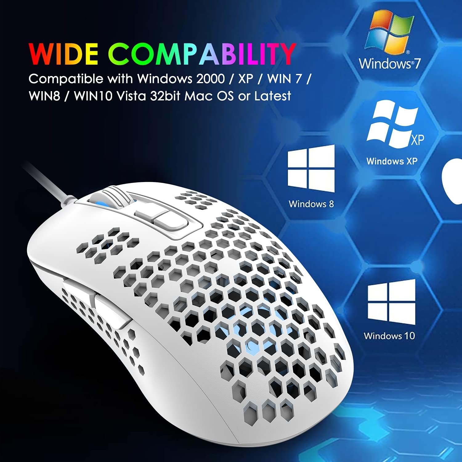 Detalle de KUIYN 383 Ultralight Wired Gaming Mouse