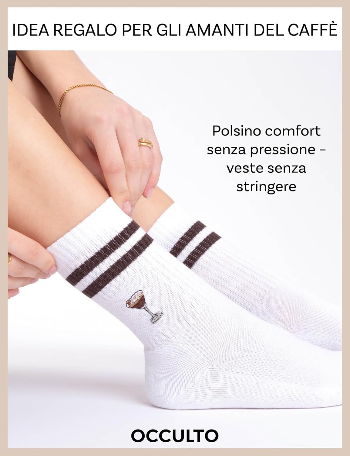 Detalle de Occulto calze spugna Summer (3 paia) da uomo e donna: comfort traspirante per tutto il giorno