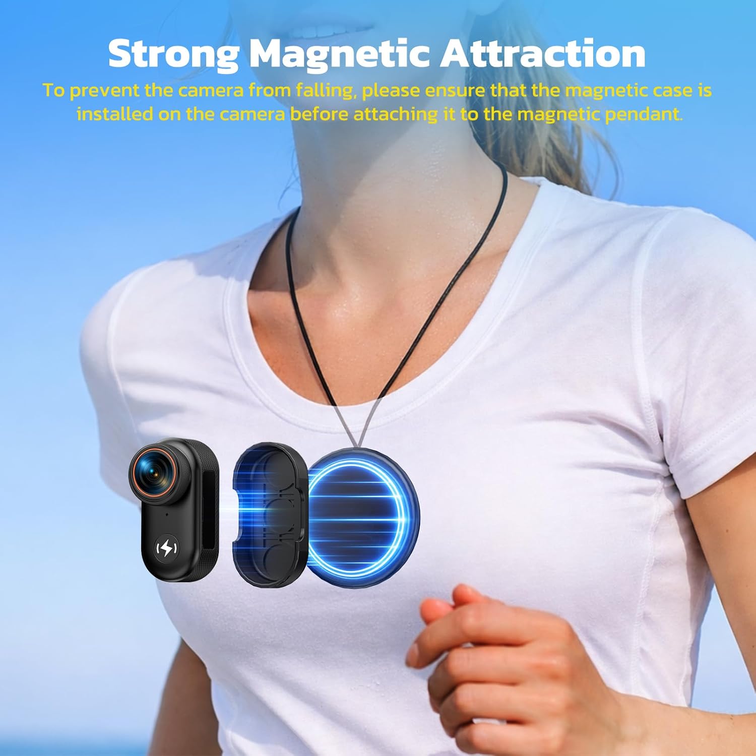 Detalle de CAMWORLD 4K POV Thumb Action Camera with 64GB Card, WiFi & 1.47" Screen