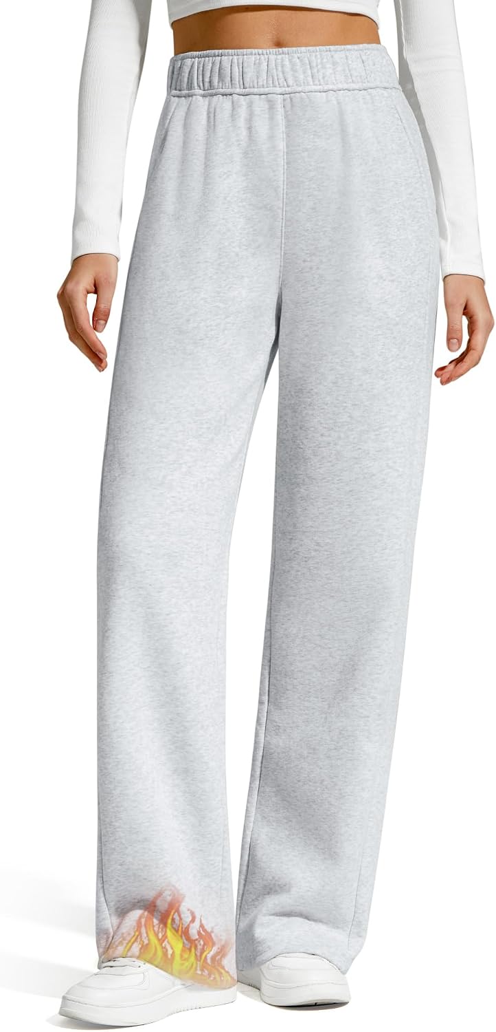 Thumbnail 6 de G4Free Women's Fleece-Lined Straight-Leg Sweatpants, Cotton Blend, Pockets