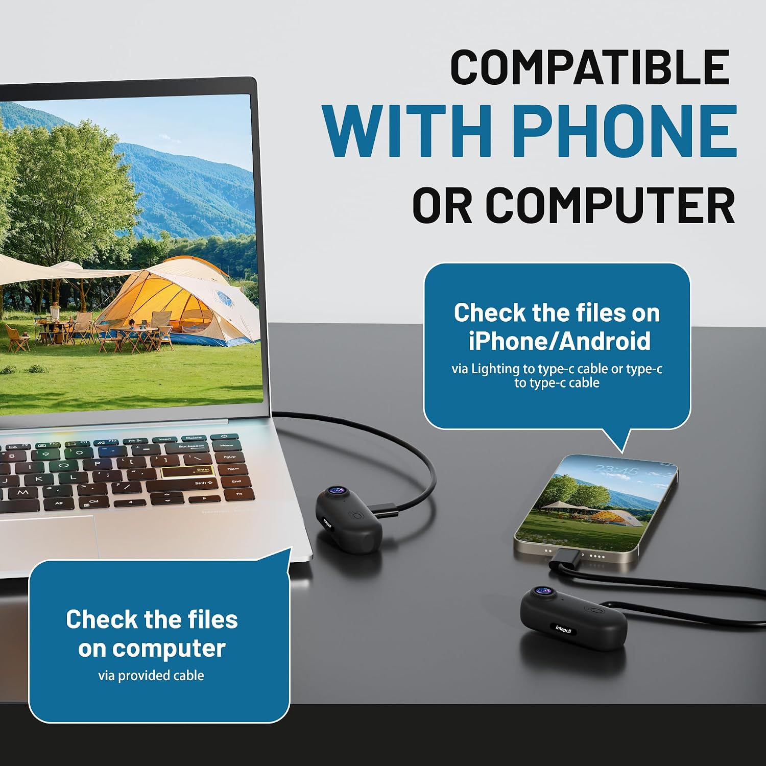 Thumbnail 6 de Intepoll 4K Mini WiFi Action Camera 128GB