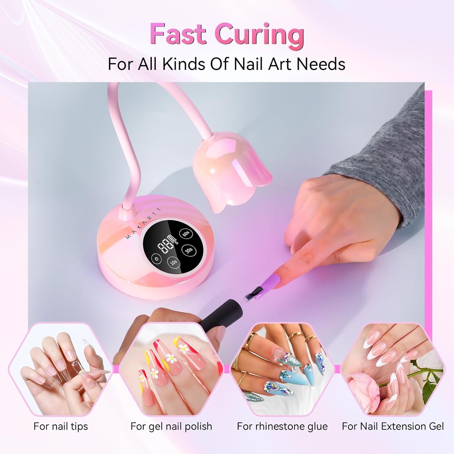 Detalle 2 de Makartt UV LED Nail Lamp 30W 💅