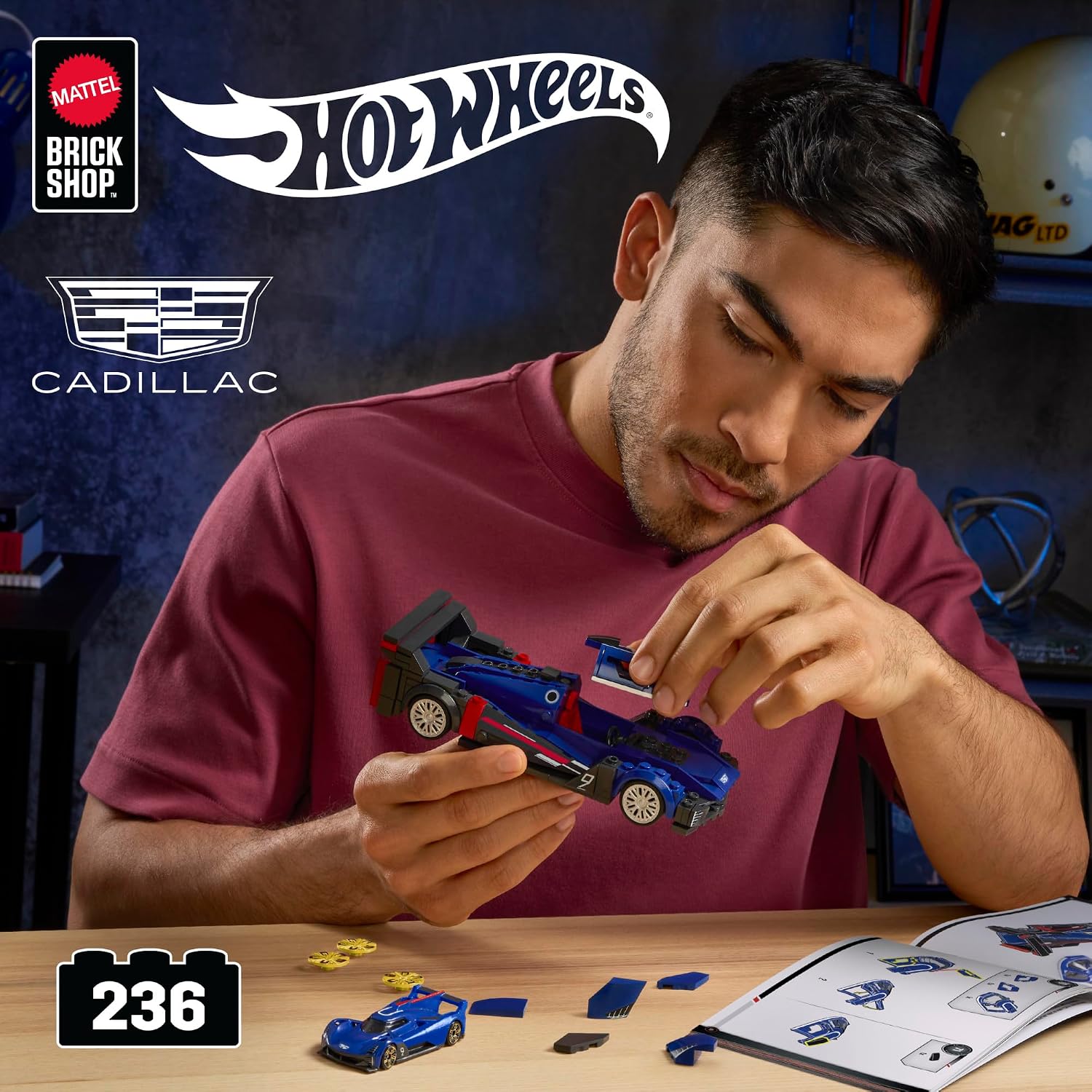 Thumbnail 1 de Mattel Brick Shop JFR89 Cadillac Project GTP 236 piezas