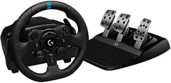 Detalle de Logitech G923 Volante y Pedales para PS5, PS4 y PC