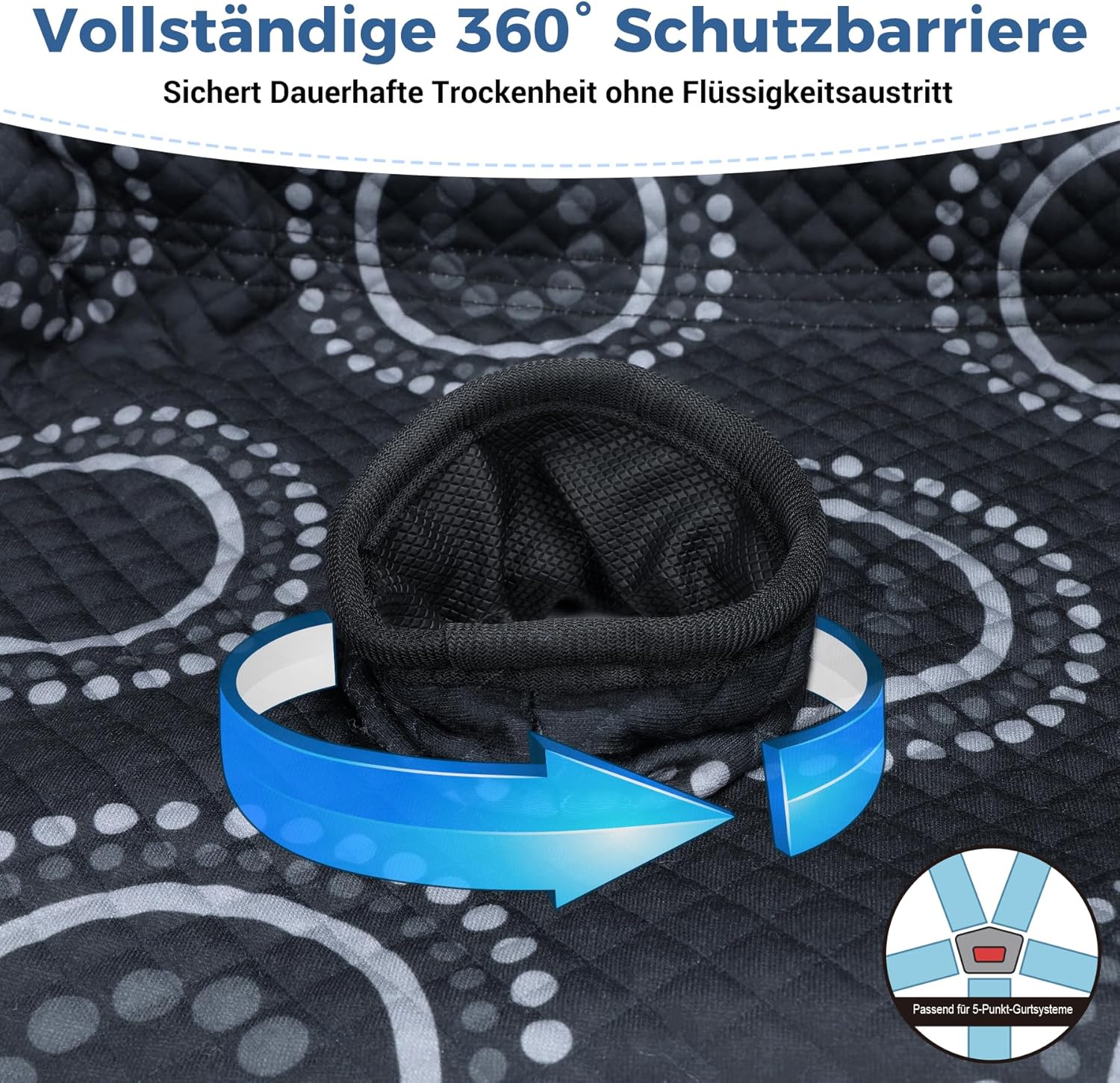 Thumbnail 4 de INFANZIA wasserdichte Schutzunterlage für Töpfchentraining – universeller Trocken-Sitzschutz für Kinderwagen und Autositze