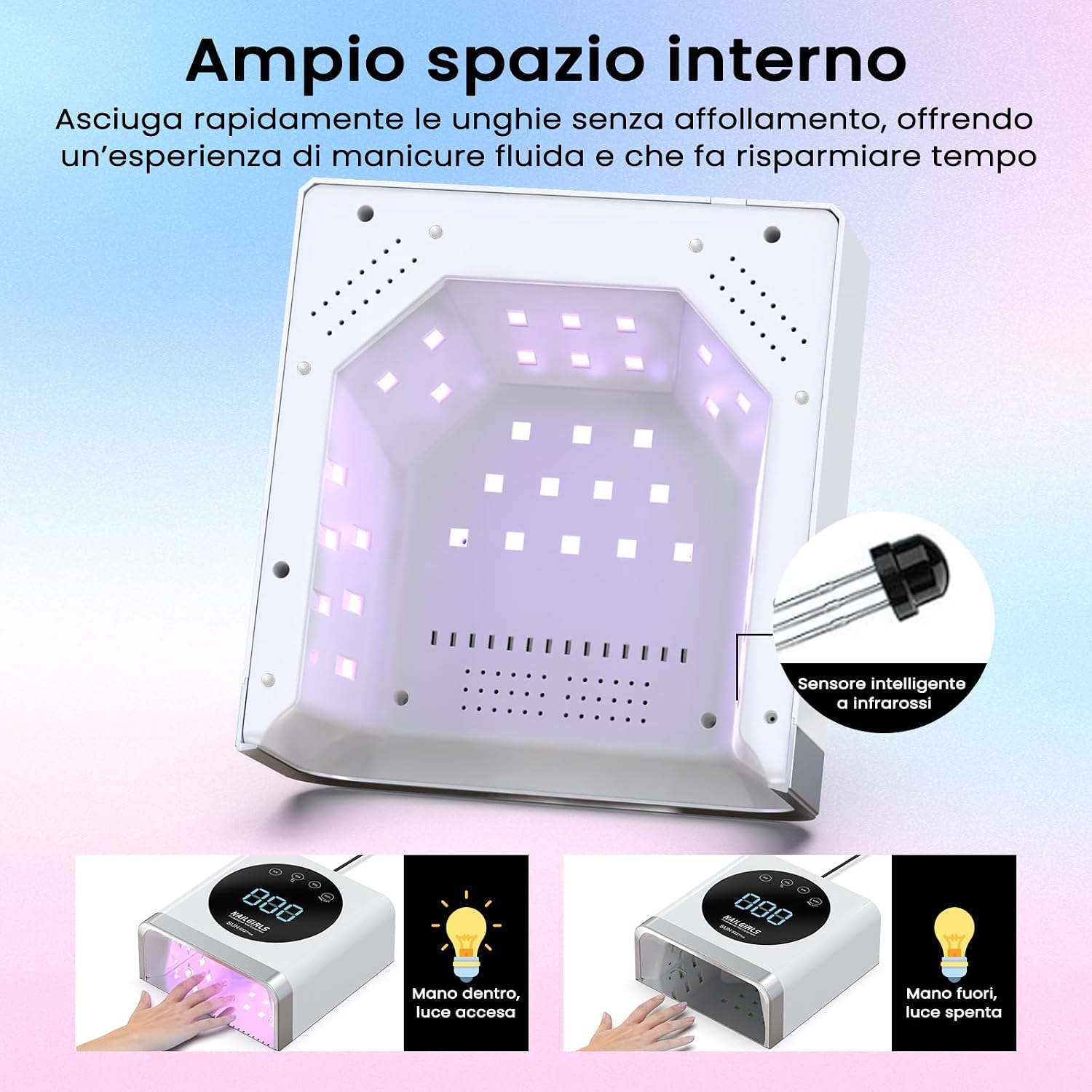 Thumbnail 3 de NAILGIRLS Lampada UV LED 150W