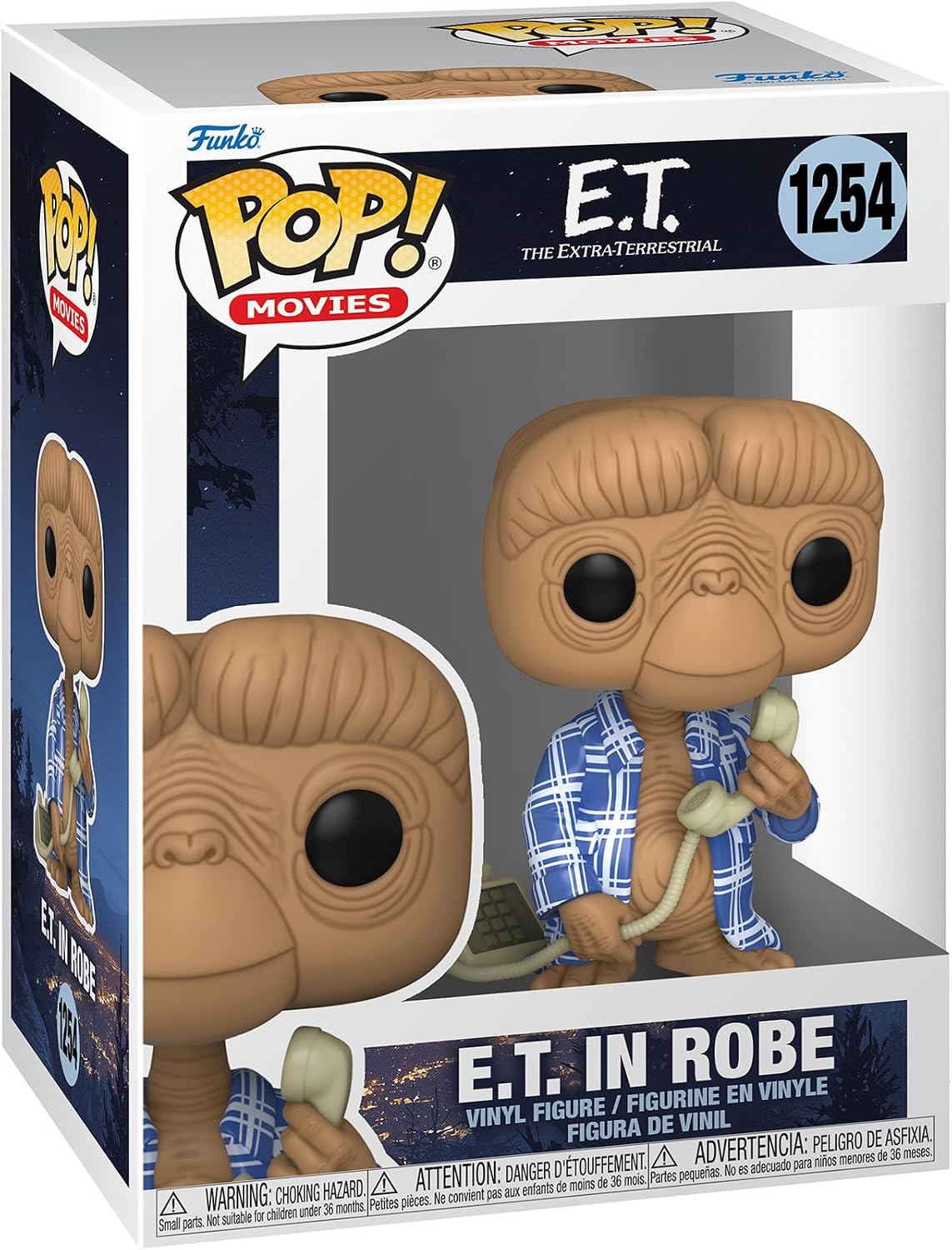 Detalle de Funko POP! Movies E.T. 40th 63991 ビニールフィギュア フランネル姿 約H90mm