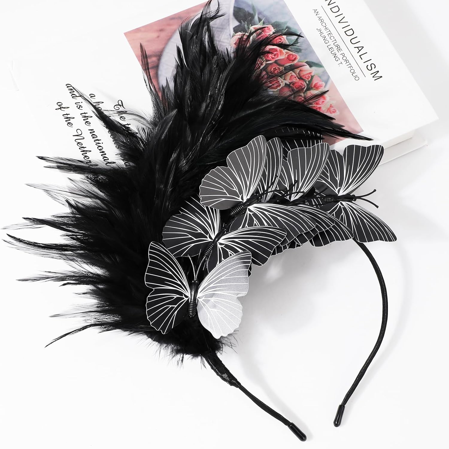 Thumbnail 6 de MWOOT Bandeau Plumes Papillon
