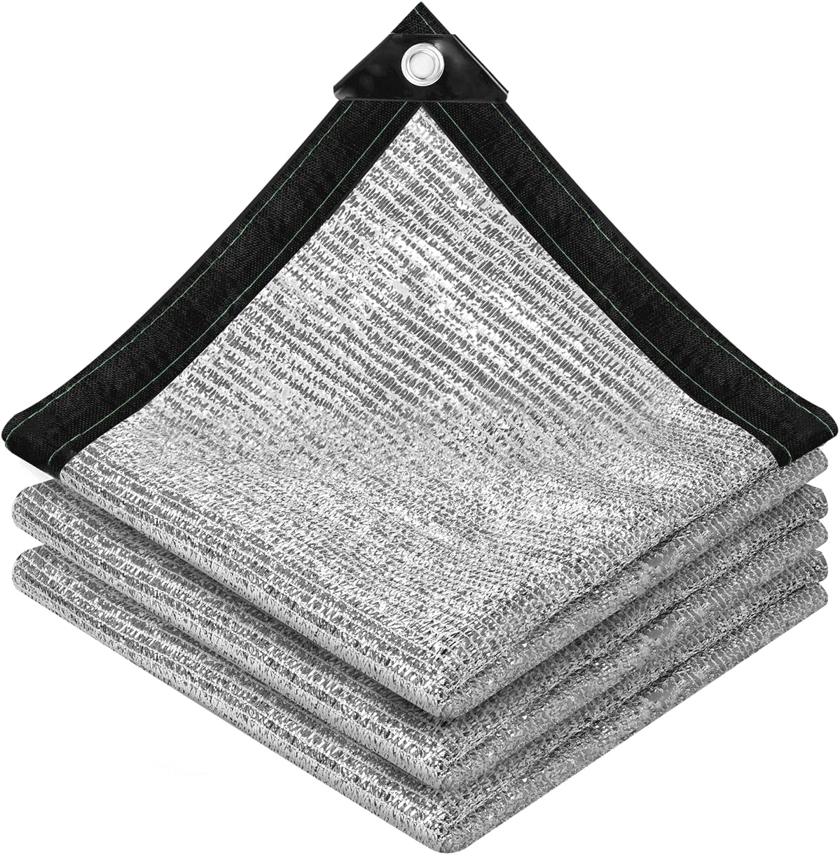 Detalle de vensovo 70% Reflective Aluminet Shade Cloth, 6 x 10 ft, with Grommets