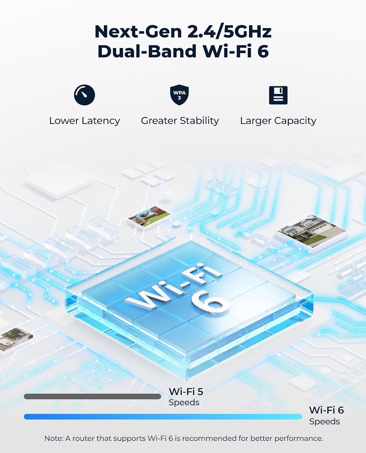 Detalle 2 de Reolink RLC-810WA 4K Wi-Fi 6-övervakningskamera med färgnattsyn