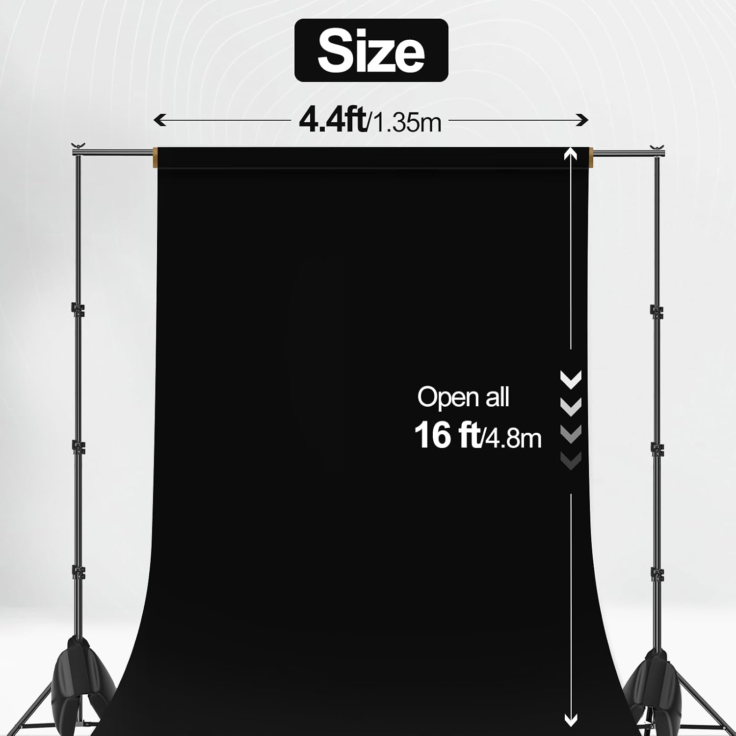 Detalle de EMART Fotohintergrund Papierrolle 1,3×4,9 m — Hintergrundpapier