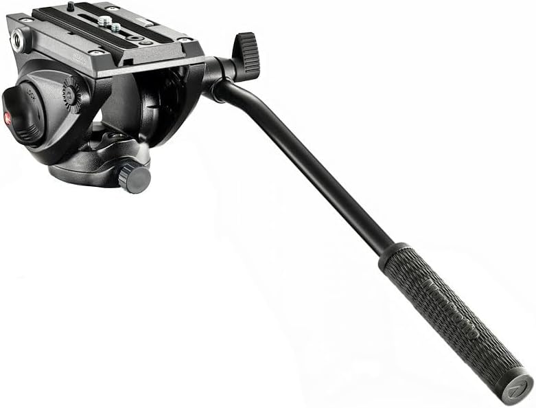 Detalle de Manfrotto MVH500AH Rotule Vidéo Noir Mini Pro avec Plaque de Base