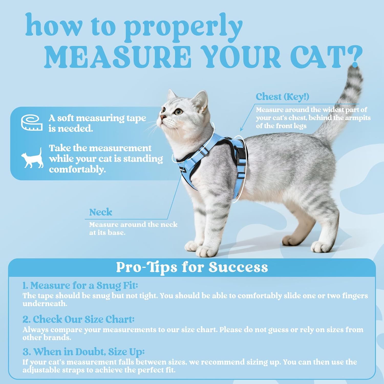 Thumbnail 1 de rabbitgoo XS cat harness set 21.6cm