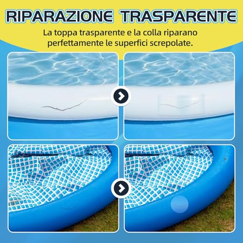 Detalle 2 de Bondtech Kit Riparazione Piscina, Impermeabile: 60ml per gonfiabili, SUP, liner e molto altro