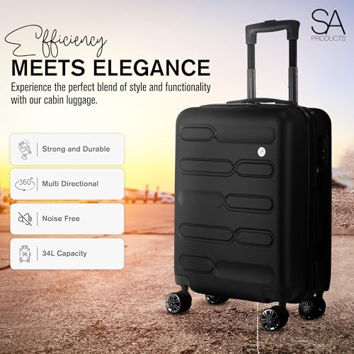 Thumbnail 1 de SA Products Cabin Suitcase | 34L Carry On with 55x40x20 Dimensions and Combination Lock