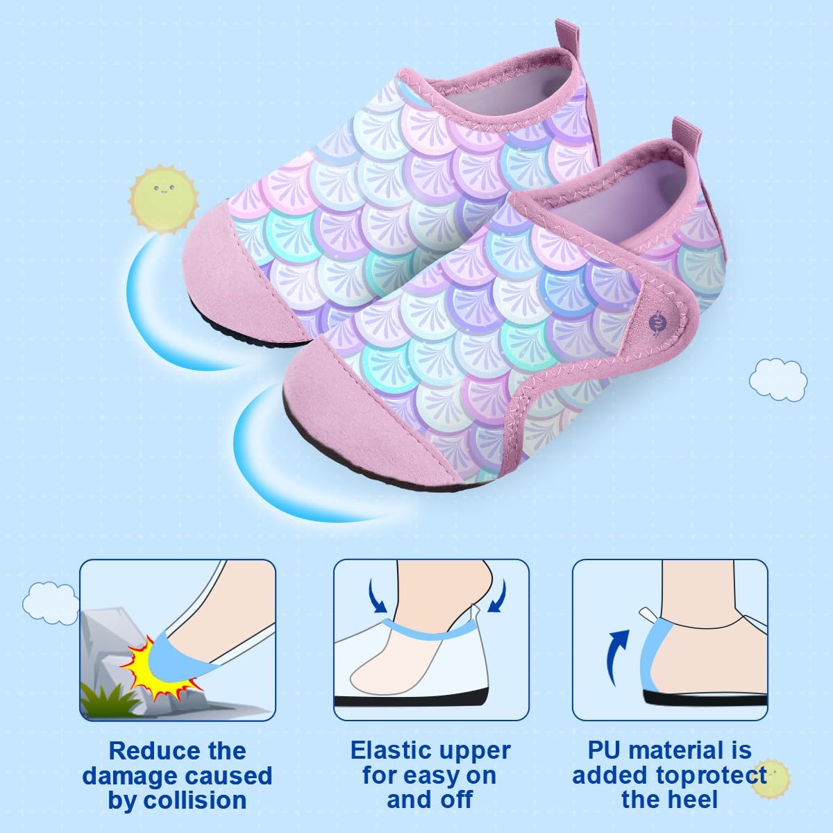 Thumbnail 1 de WateLves Kinder Badeschuhe – Wasserschuhe für Strand, Schwimmbad und Wasserspaß