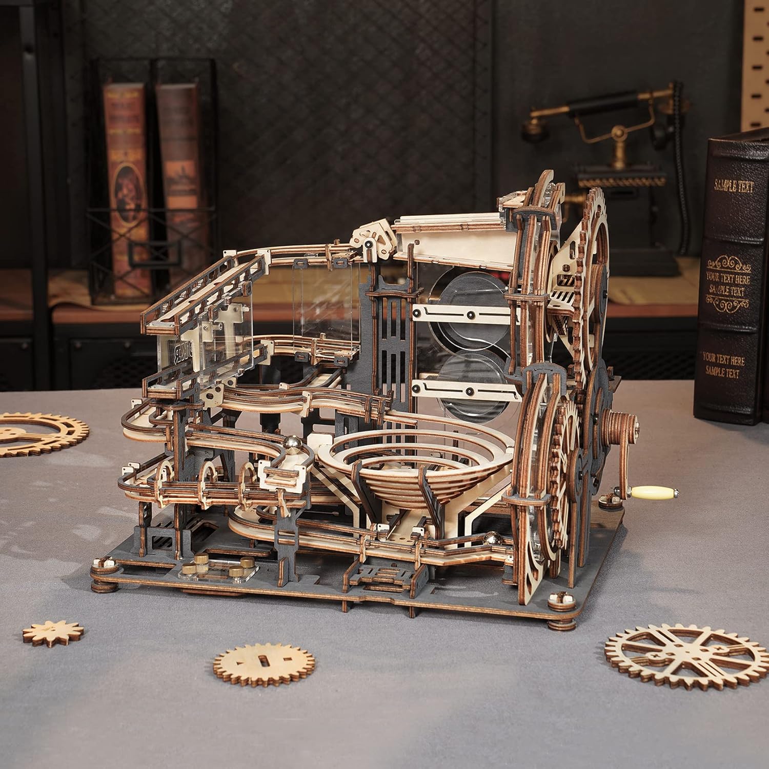 Thumbnail 5 de ROKR Pista per Biglie Puzzle 3D in legno Marble Night City (kit fai-da-te con 10 biglie d’acciaio)