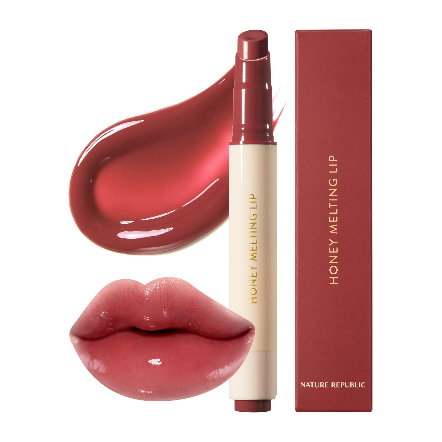 Detalle de Nature Republic Honey Melting Lip 05 Plum hydrating lip balm ๐