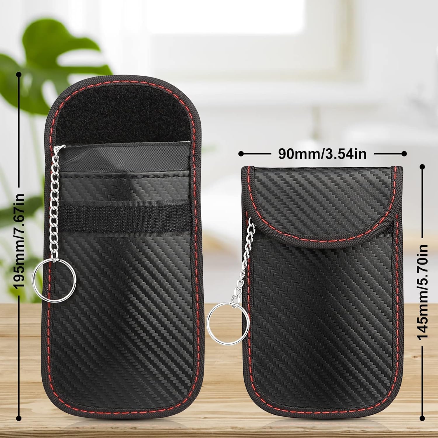 Detalle de Car key Faraday pouch 2 pack RFID
