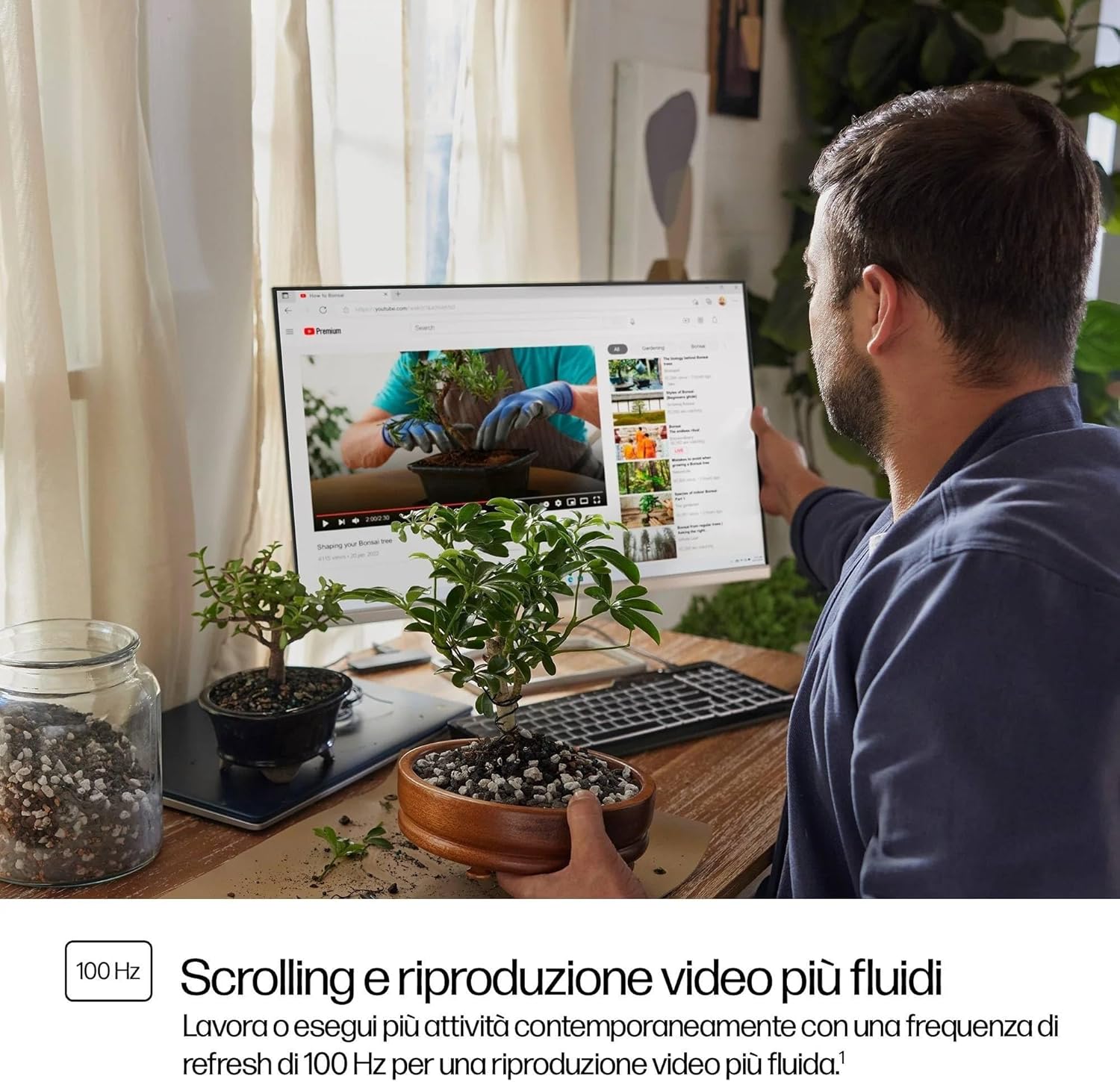Thumbnail 6 de HP 527sa Monitor da 27" IPS Full HD con casse integrate – bianco