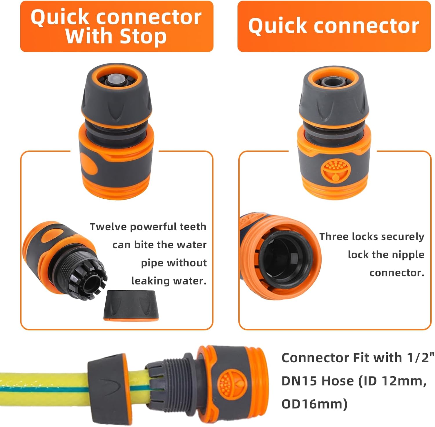 Thumbnail 4 de CHGANG Garden Hose Spray Gun with 8 Patterns and Quick Connect Kit