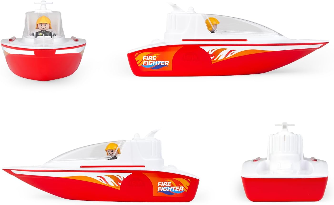 Thumbnail 1 de Lena BOAZZ Bateau de pompier 36 cm avec cabine ouvrante, 2 places et figurine incluse