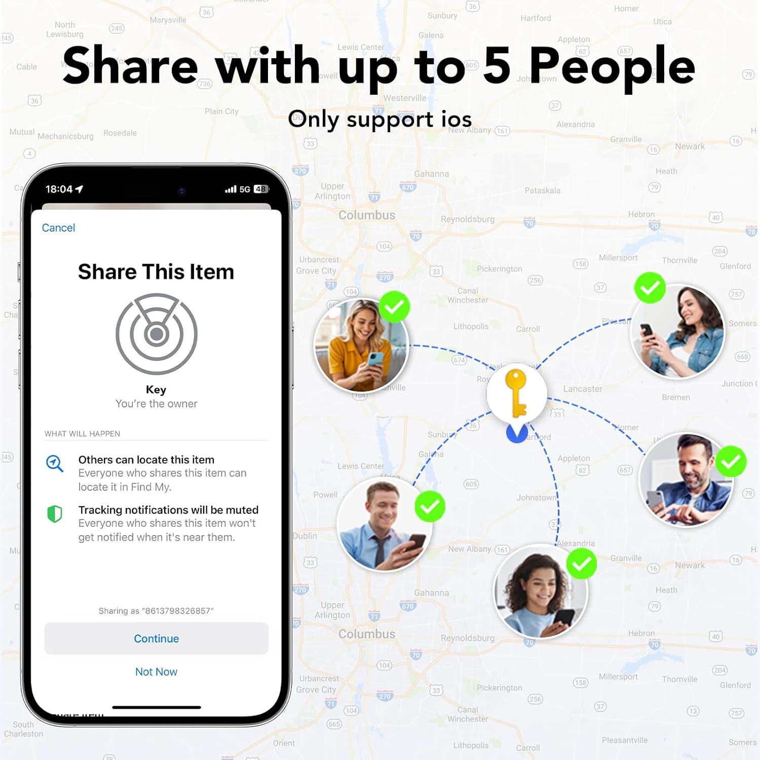 Thumbnail 5 de Smart Tracker Tag 4er Pack – kompatibel mit Find My (iOS)